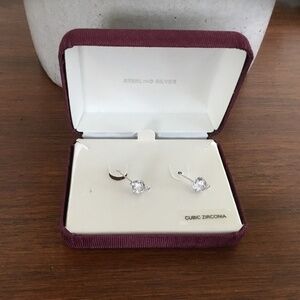 Sterling Silver Cubic Zirconia Earrings